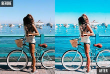 Load image into Gallery viewer, 10 OCEAN BLUE MOBILE LIGHTROOM PRESETS