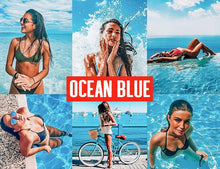 Load image into Gallery viewer, 10 OCEAN BLUE MOBILE LIGHTROOM PRESETS