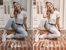 Load image into Gallery viewer, 12 MOBILE LIGHTROOM PRESETS CARAMEL