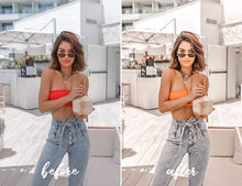 Load image into Gallery viewer, 12 MOBILE LIGHTROOM PRESETS CARAMEL