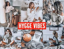 Load image into Gallery viewer, 10 HYGGE VIBES MOBILE LIGHTROOM PRESETS