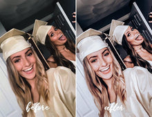 Load image into Gallery viewer, 12 MOBILE LIGHTROOM PRESETS SCHOOL