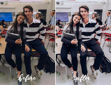 Load image into Gallery viewer, 12 MOBILE LIGHTROOM PRESETS SCHOOL