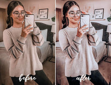 Load image into Gallery viewer, 12 MOBILE LIGHTROOM PRESETS SCHOOL