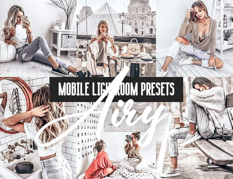 12 MOBILE LIGHTROOM PRESETS AIRY