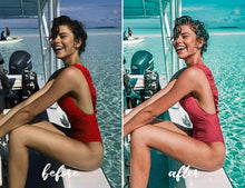 Load image into Gallery viewer, 12 MOBILE LIGHTROOM PRESETS AQUA