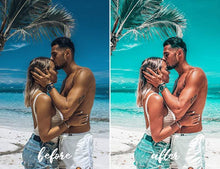 Load image into Gallery viewer, 12 MOBILE LIGHTROOM PRESETS AQUA