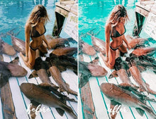 Load image into Gallery viewer, 12 MOBILE LIGHTROOM PRESETS AQUA