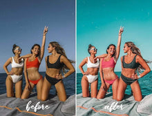 Load image into Gallery viewer, 12 MOBILE LIGHTROOM PRESETS AQUA
